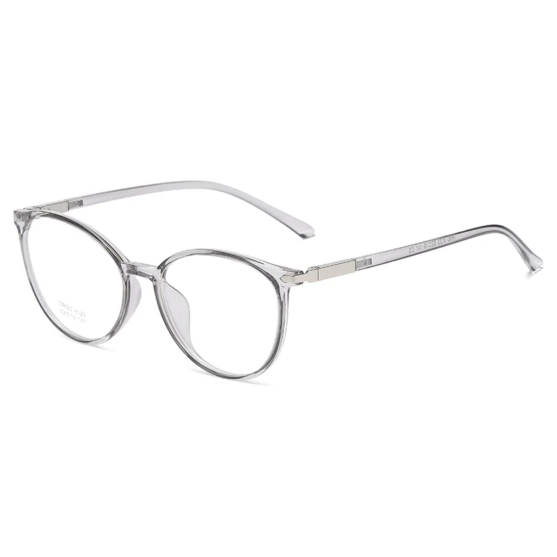 Reven Jate Round Glasses Frame Woman Glasses Retro Myopia Optical Frames Metal Clear Lenses Black Gold Eyeglasses Oculos