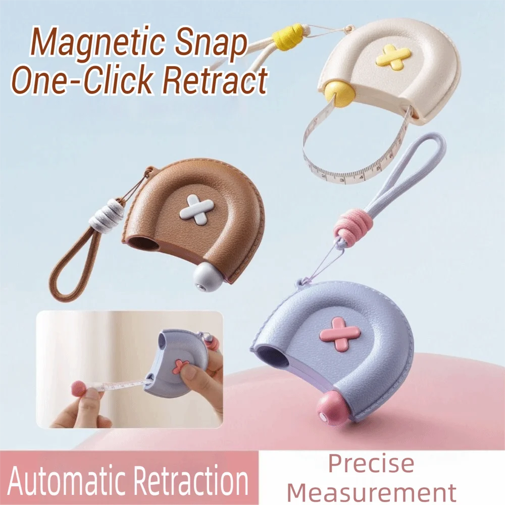 Soft Flexible Retractable Tape Measure Fiberglass Tape Automatic Rewind Soft Tape Measure Sewing Tape Measure