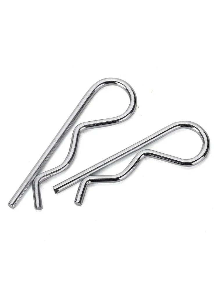 304 A2 Stainless Steel R Type Spring Cotter Pin M1.2 M1.5 M1.8 M2 M2.5 M3 M3.5 M4 M5 M6 Wave Shape Split Clip Clamp Pin