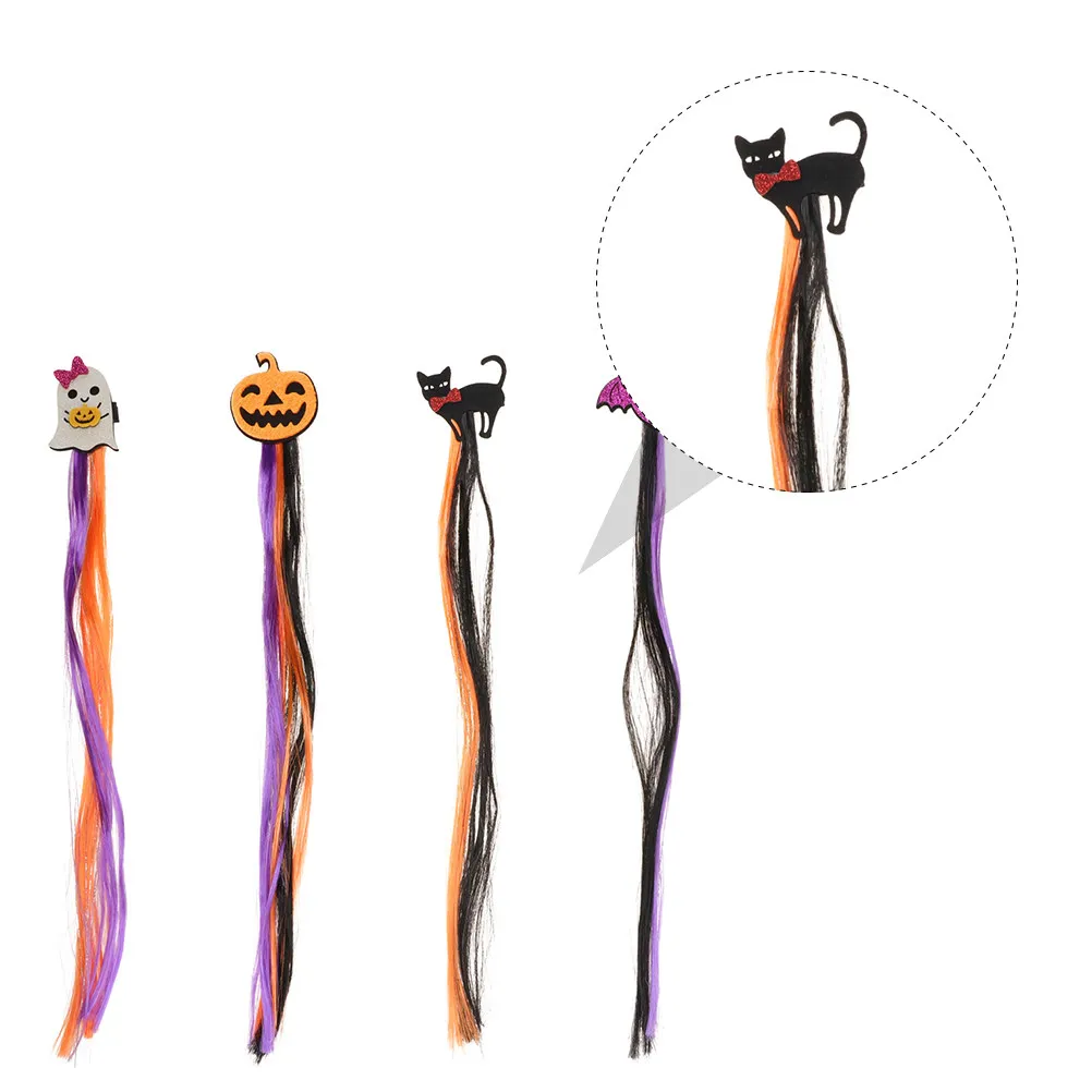 4 Pcs Hair Clips Kids Bobby Pins Headdress for Girls Children Headwear Halloween Themed Hairpins