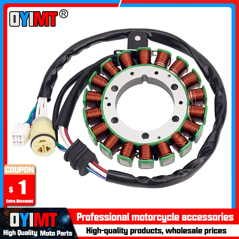 Motorcycle Generator Stator Coil Comp For Yamaha YFM660FA Grizzly Hunter YXR45F Rhino YXR45FSE YXR660FA YXR660FSE