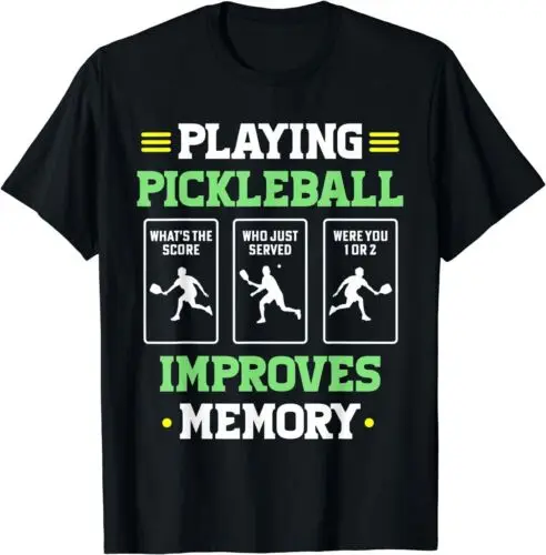 Playing Pickleball Improves Memory Funny Dink Player Men T-Shirt