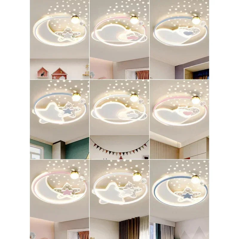 Children's Room Bedroom Light Led Eye Protection Ceiling Light Warm Starry Sky Boys and Girls Room Light