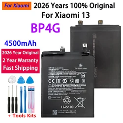 2024 Years 100% Original High Quality BP4G 4500mAh Battery For Xiaomi 13 ,Mi13 Mi 13 Phone Replacement Batteries Fast Shipping