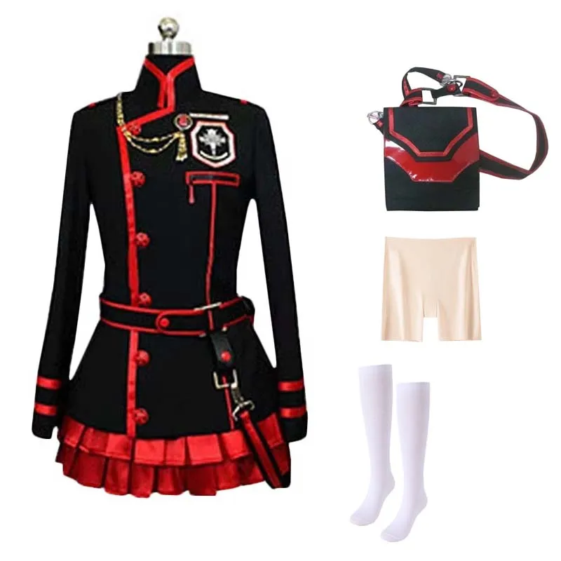 

Customized Anime Linali Lee Cosplay Costumes Black Uniforms Halloween Carnival Party