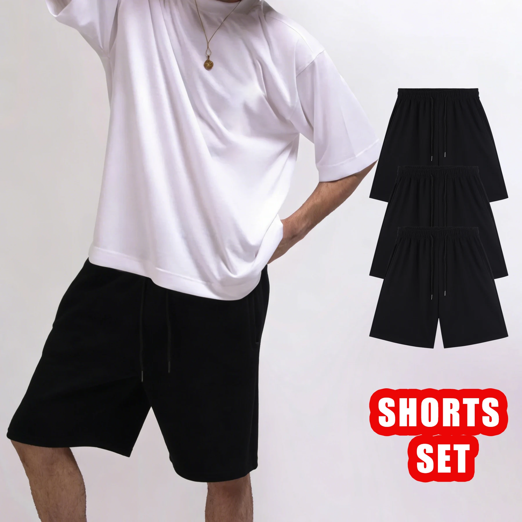 

Мужские шорты в стиле ретро, широкие брюки на шнурке, модные дышащие летние шорты унисекс, удобная одежда для бега