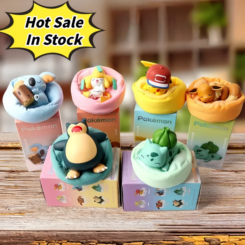 

Hot Sale PokéMon Pikachu Bulbasaur Blind Box Anime Figures Toys Sleep Starry Dream Series Action Figure Cartoon Birthday Gift