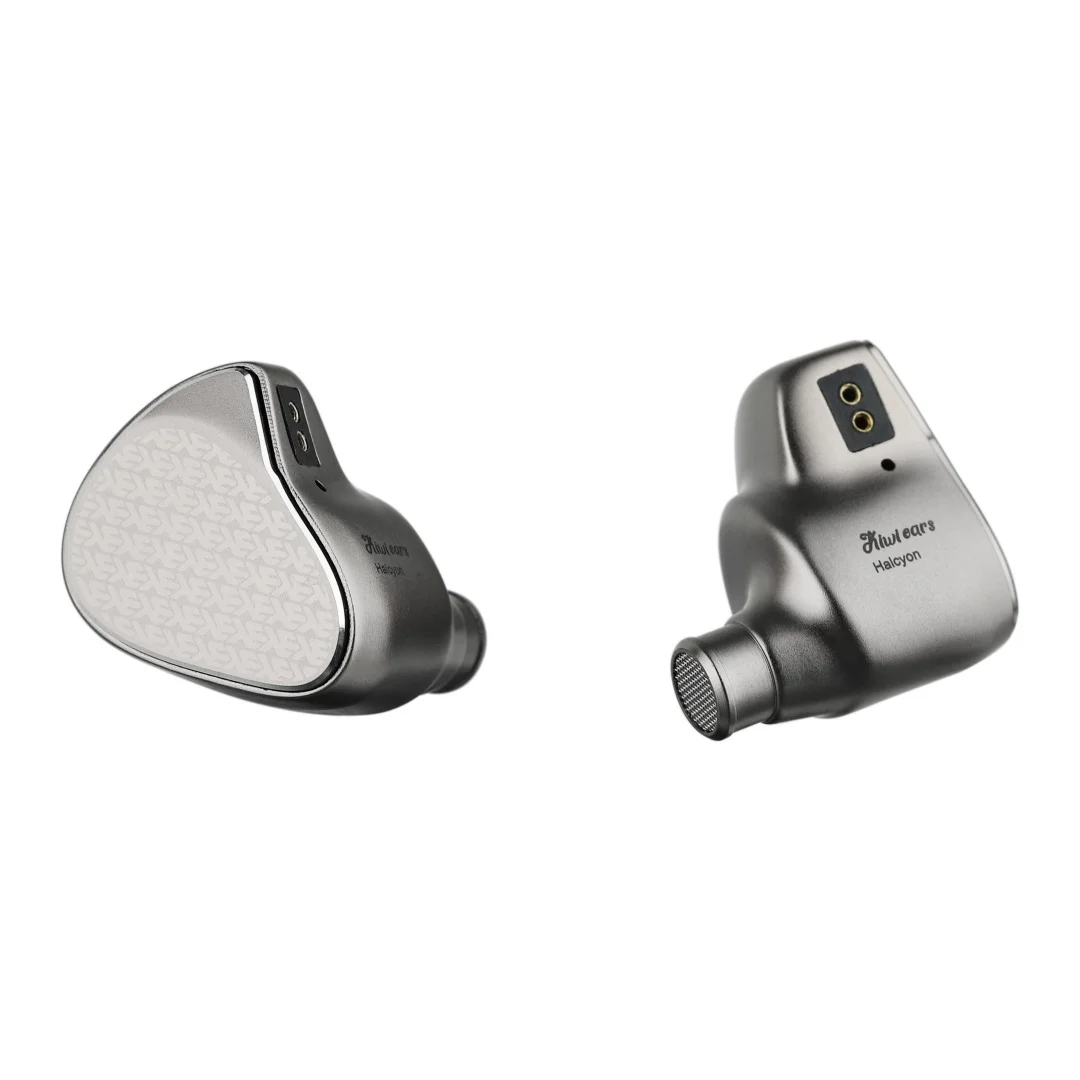 Kiwi Ears Halcyon World’s First MEMS + 1DD + 3BA Tribrid IEM Earphones with 3.5mm&4.4mm Cable & Custom DSP Equalization