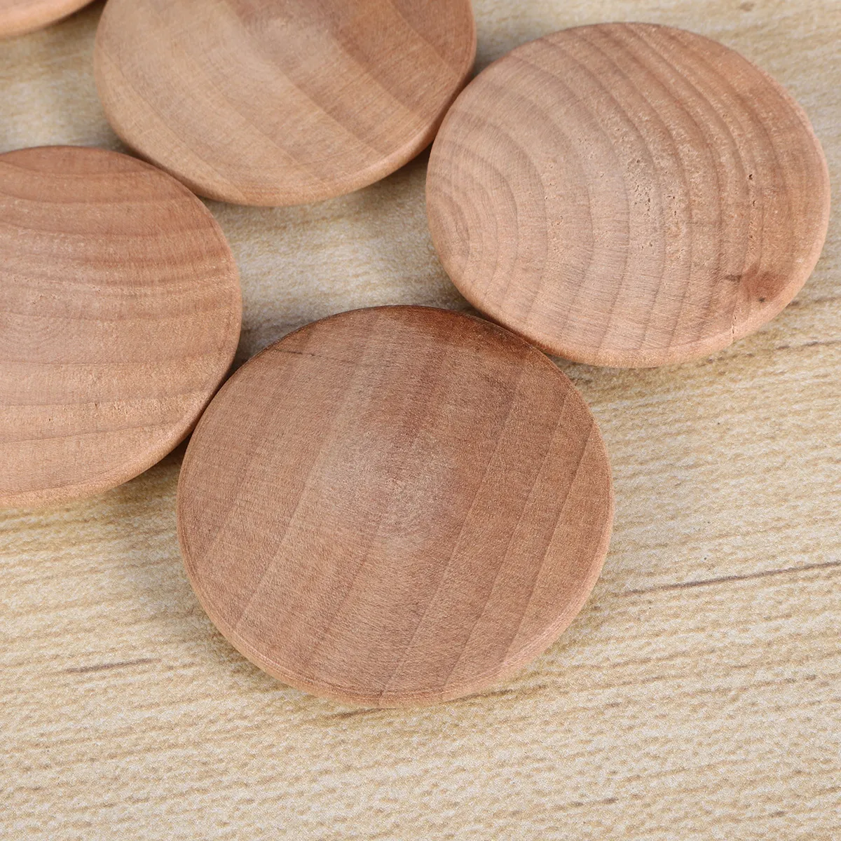 80Pcs 30x25mm Wooden Stair Plugs Button Style Furniture Cover for Screw Holes Smooth Domed Head Tight Secure Fit Button Plug