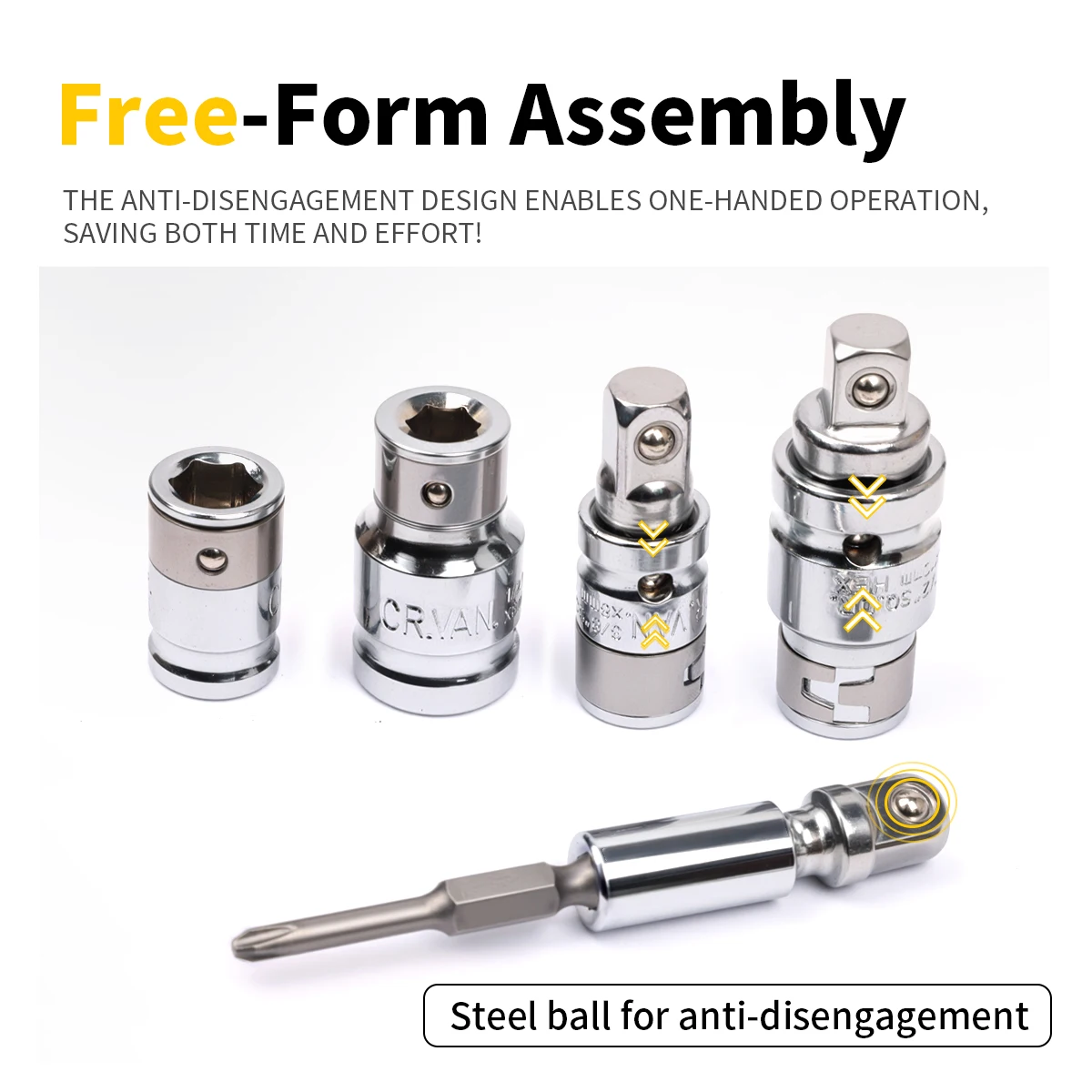 Juego de adaptador de cabezal convertidor de llave de trinquete, soporte de broca de tuerca de 6 puntos, herramienta de reparación de accionamiento de destornillador, 15 Uds.