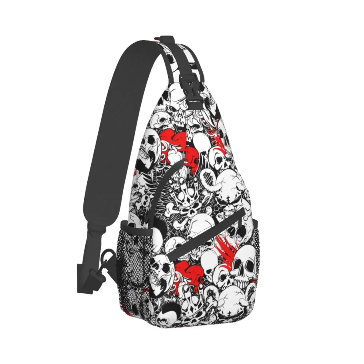

Crossbody Bag Sports Skull All Style Chest Bag Unisex Women Man Fashion Shoulder Backpacks Travel