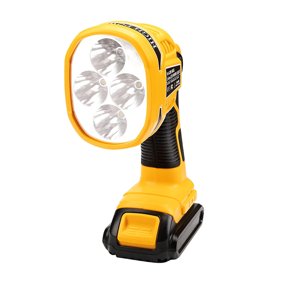 Cordless LED Torch Work Light Camping Lantern Flashlight Portable Flashlight Hand Lamp Outdoor Spotlight for Dewalt DCL040N 18V