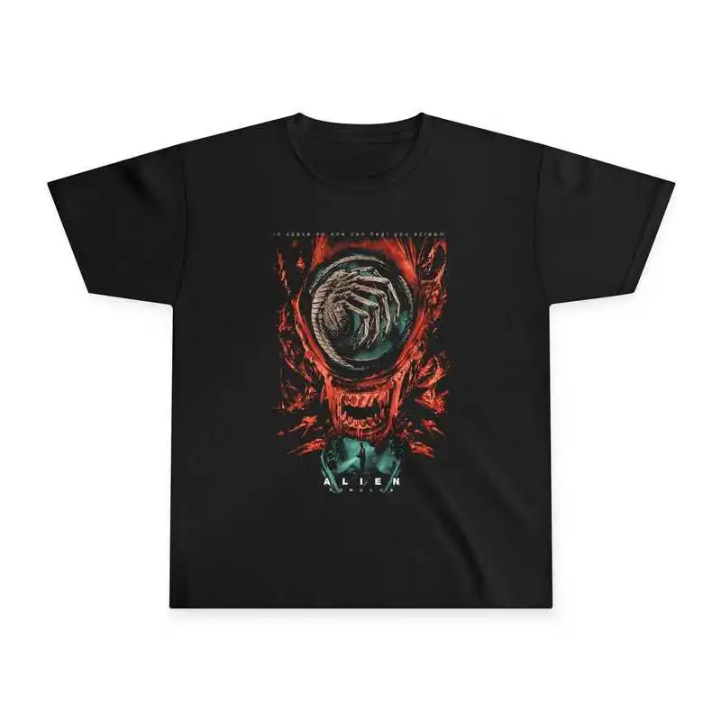 Sci-Fi Horror Alien Romulus LV-426 Ellen Ripley Vintage Xenomorph Movie Graphic T-Shirt Short-Sleeve Unisex Tee S-6XL