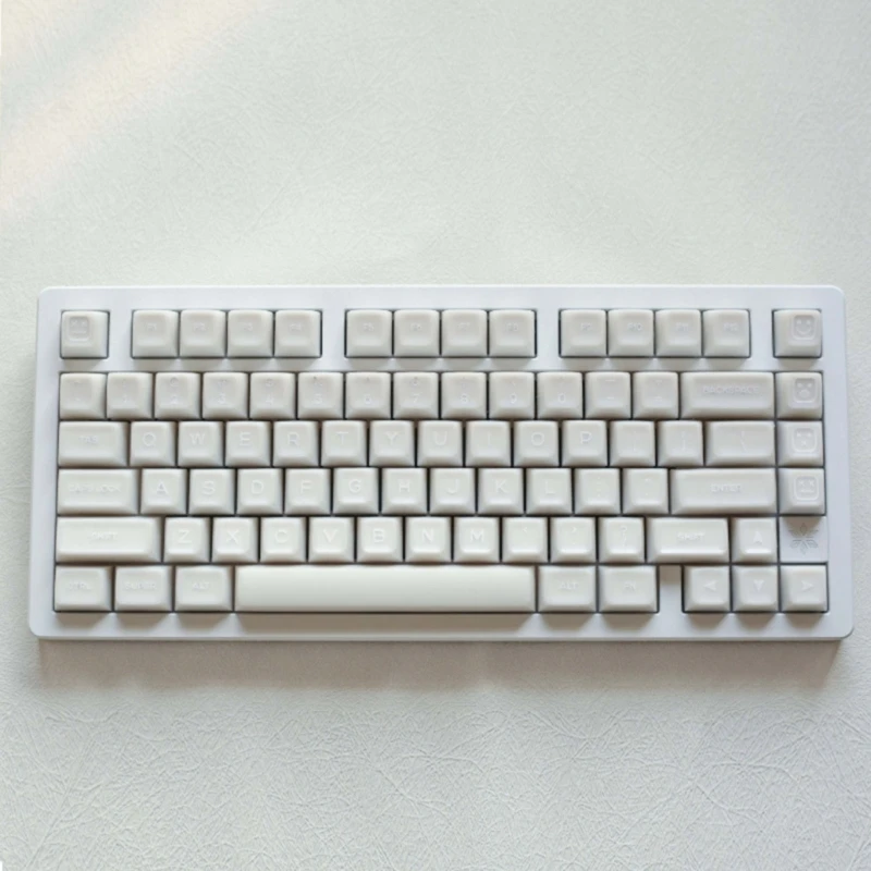 White Theme 142Keys SAProfile Keycap Double Shot PBT Keycaps for Mechanical Keyboards Keycaps