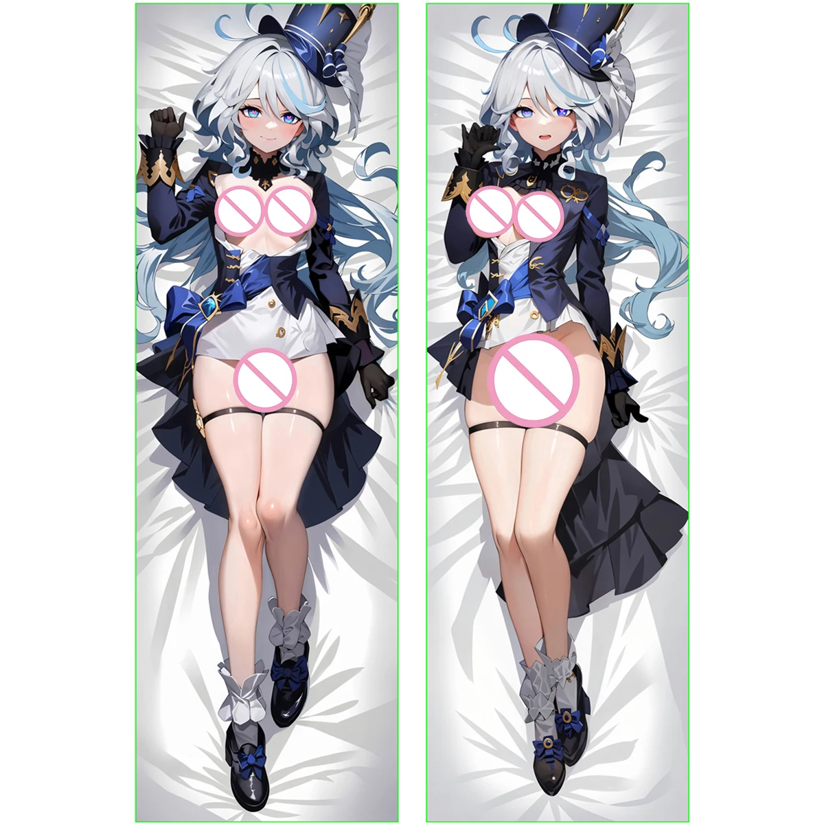 

Focalors Dakimakura чехол аниме игра девушка Furina богиня для взрослых отаку длительный размер в натуральную величину обнимающая наволочка для равного тела