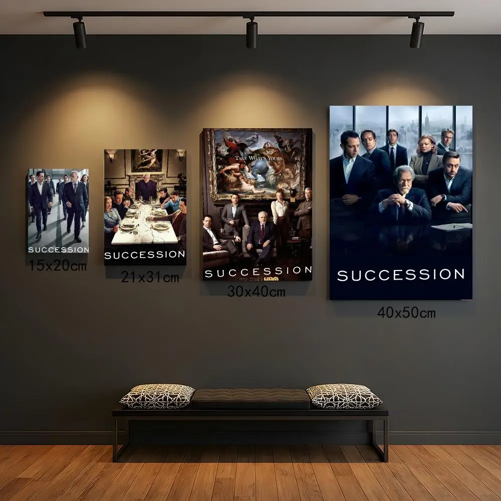tv series S-Succession-N Painting Calligraphy Boho Botanical Decor for Living Room  Elegant Home Style