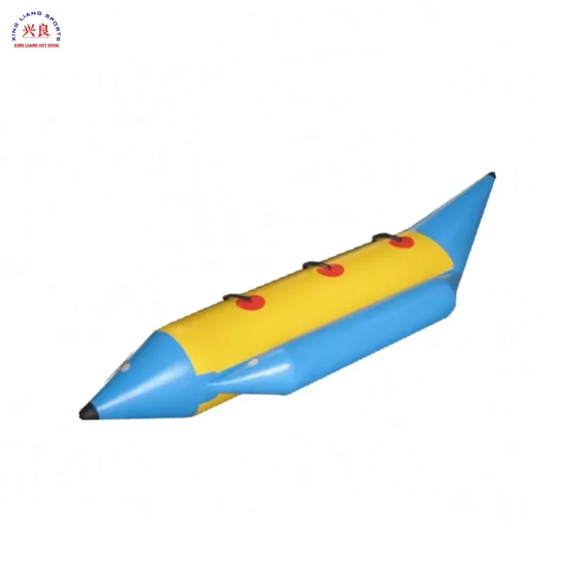 Wholesale High Quality Inflatable 5 Person Traction Tube Fly Fishing Tube Inflatable Banana Boat Water Games