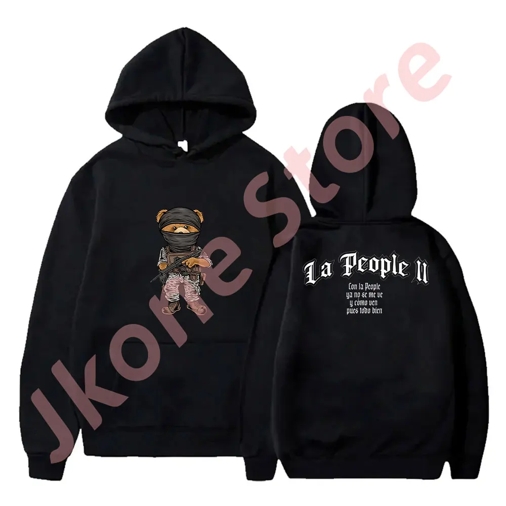 

Peso Pluma La People II Hoodies Exodo Tour Merch Pullovers Women Men Fashion Casual Sweatshirts Top