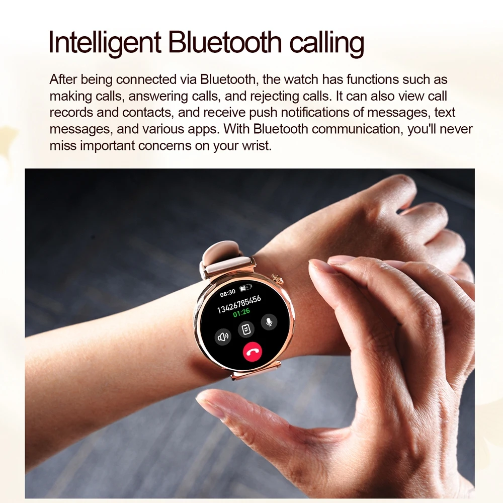 2025 New GPS Tracking Smartwatch Women AMOLED HD Screen Heart Rate Bluetooth Call IP68 Waterproof Smart Watch Android IOS
