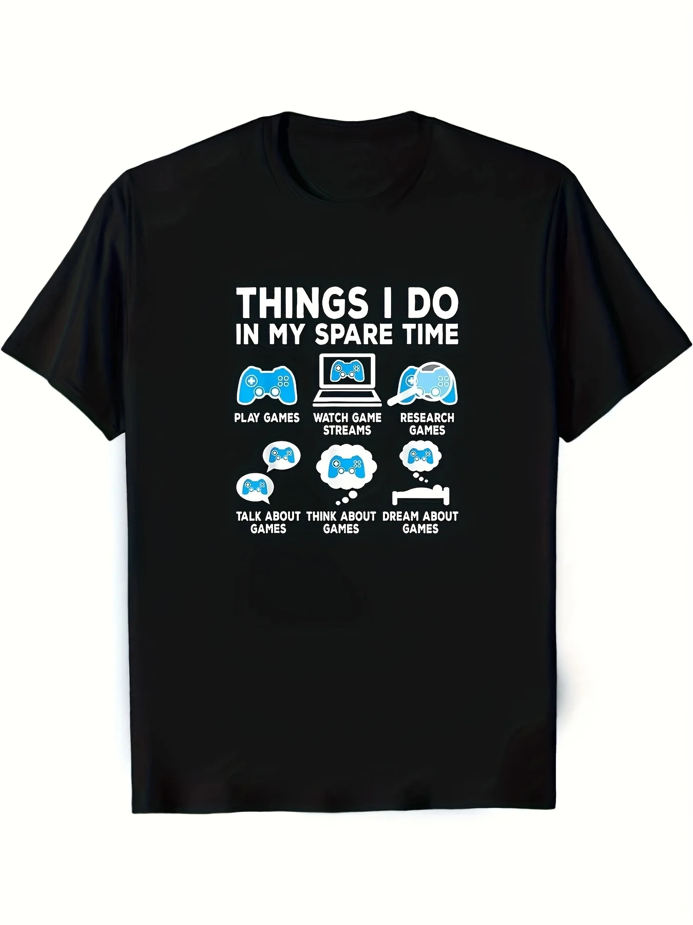 2026 Funny Gaming T-Shirt for Fans of Video Games Highlighting My Hobbies