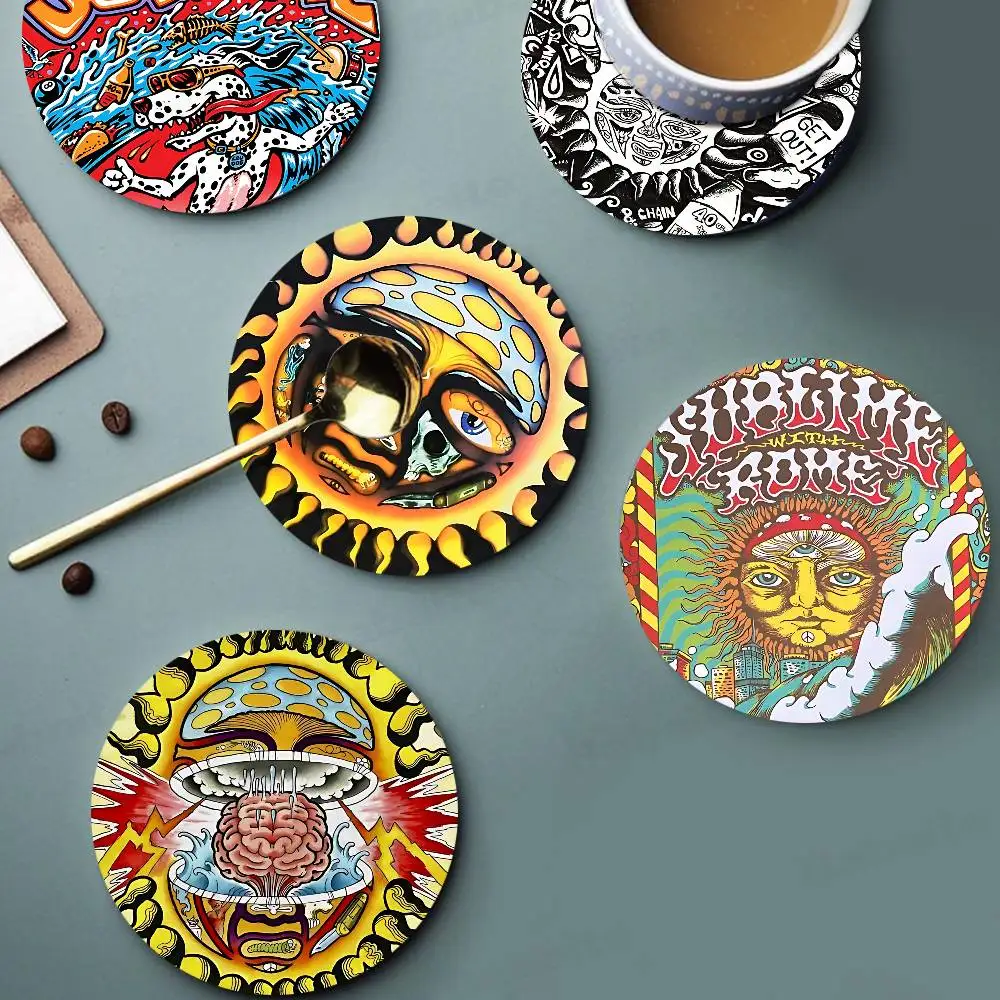 Sublime Band Coasters Suitable for daily family gathering decoration, kitchen, anti-slip wooden coasters