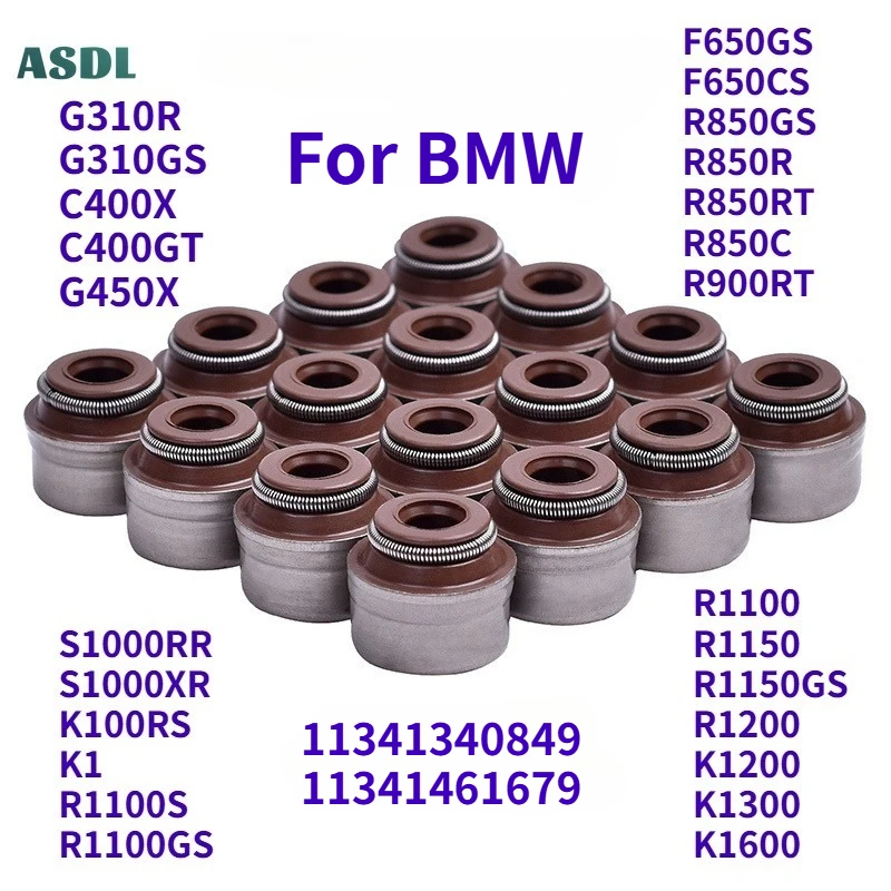 

Motorcycle Valve Oil Seal 5mm for BMW G310R G310GS C400 G450 F650GS R850GS R850 R900 S1000RR S1000XR R1100S R1150 R1200 K1200