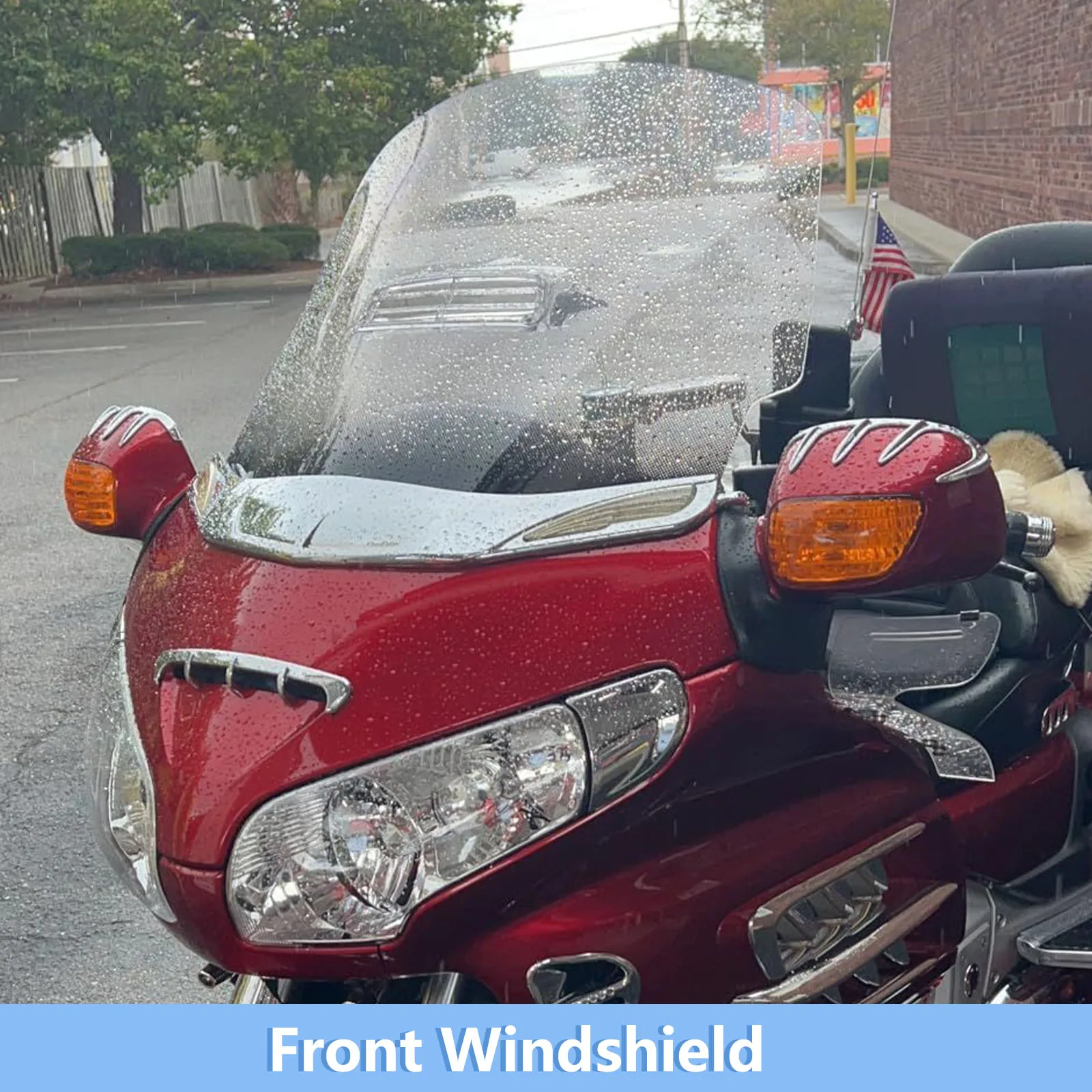 Vented Windshield For Honda Gold Wing GL1800 2001-2017 Goldwing 1800 2006-2017 5-Holes High Windscreen Front Fairing Accessories