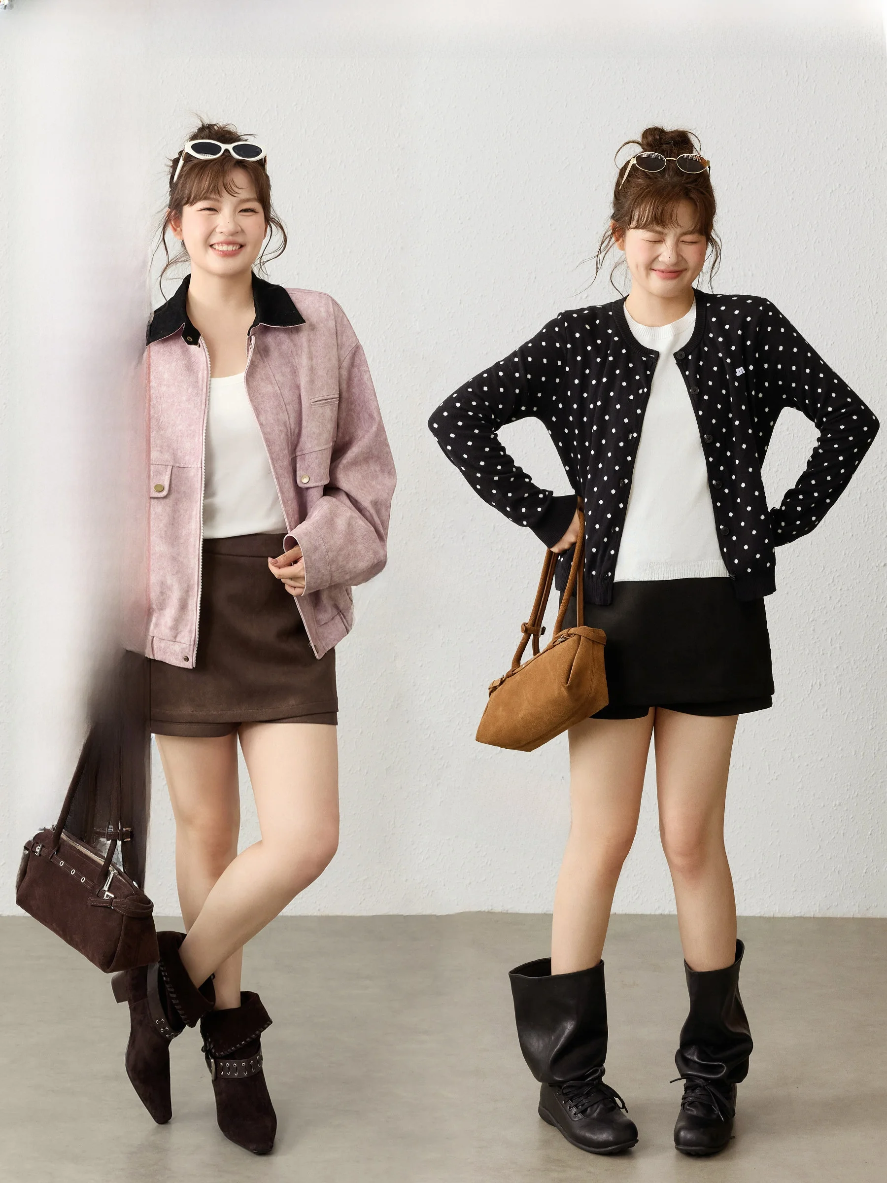 

Юбка JULULOOK Studio Retro из замши, модель A-Line с высокой талией, для фигуры типа «груша», из смесовой ткани полиэстер/спандекс