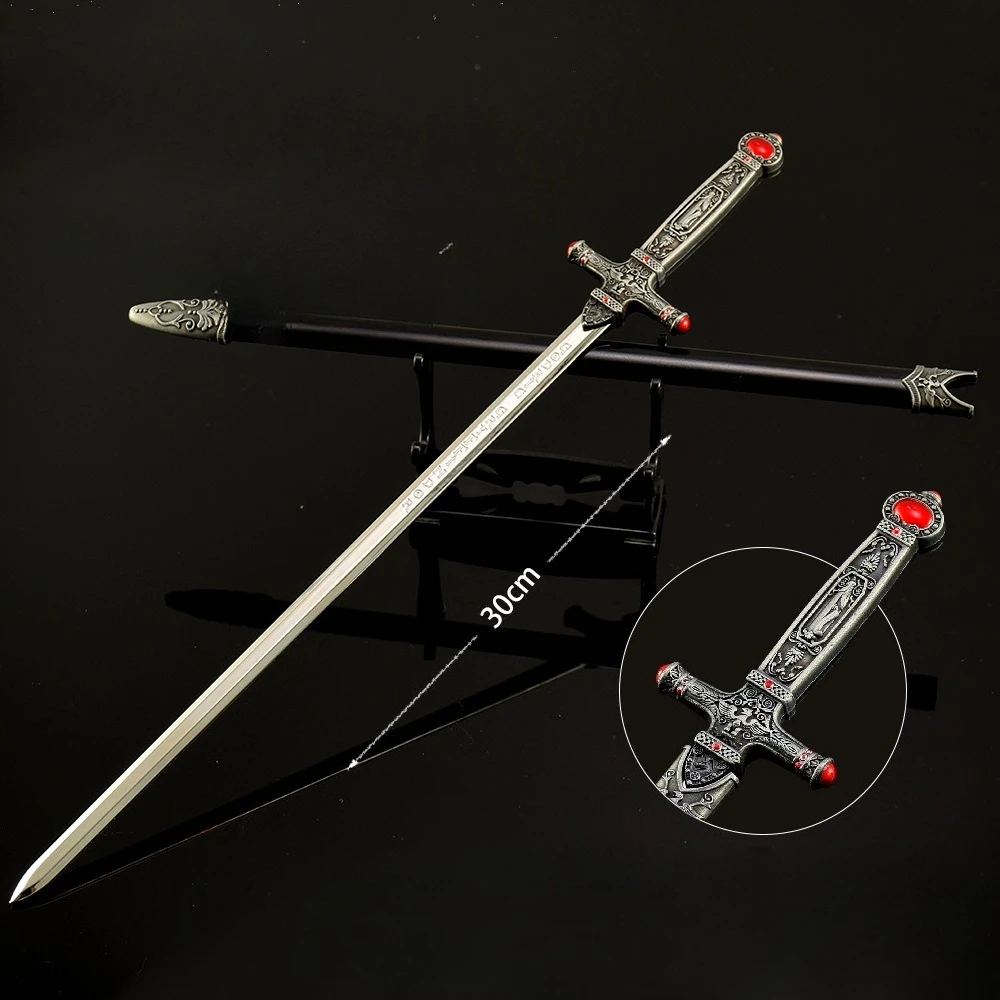 22 センチメートル映画周辺グリフィンドール剣すべて金属工芸品武器モデル屋外カランビットサムライソードコスプレおもちゃ刀ギフト