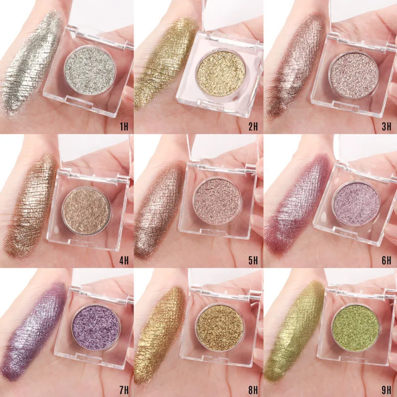 26mm High-Gloss Diamond Eyeshadow Dazzling Metallic Luster Chameleon Eyeshadow for Eye Makeup