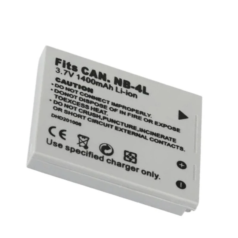 NB-4L 3.7V 1400mAhm Lithium Digital Camera Battery For Canon IXUS 220 HS For IXUS 120 TX1 For Power Shot SD200 High Quality