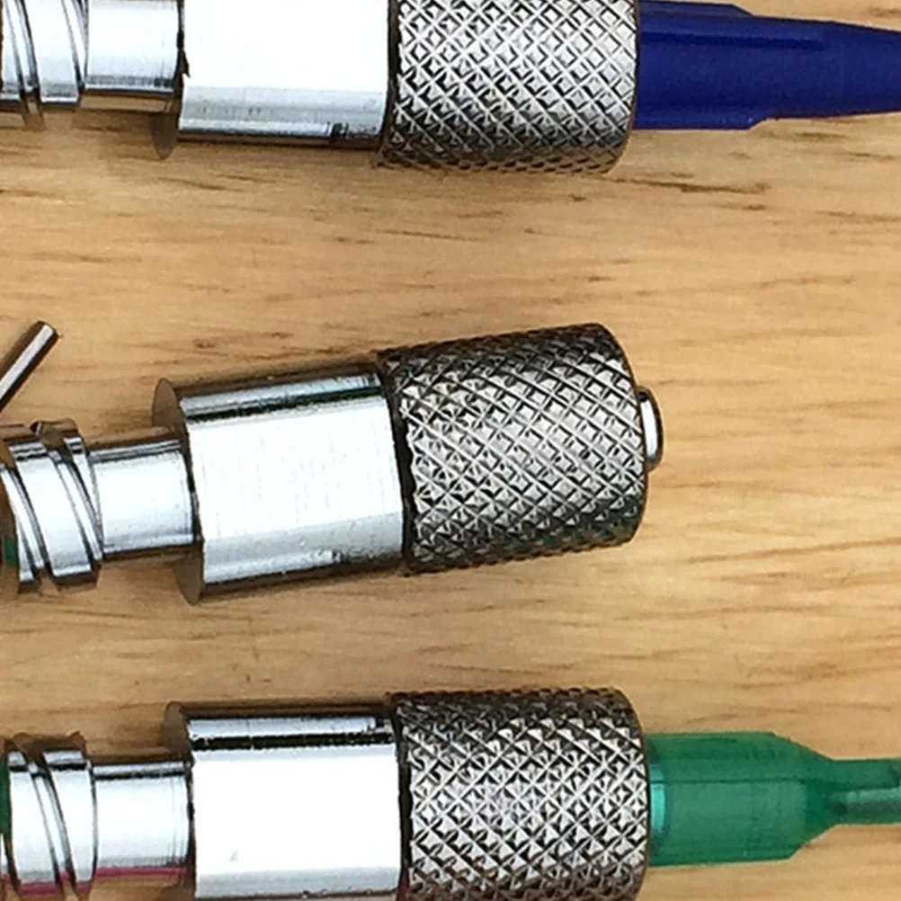 Adaptador de jeringa de Metal, conector de aguja extensible para dispensador de pegamento adhesivo, herramienta de broca de uso Industrial, 2 uds.