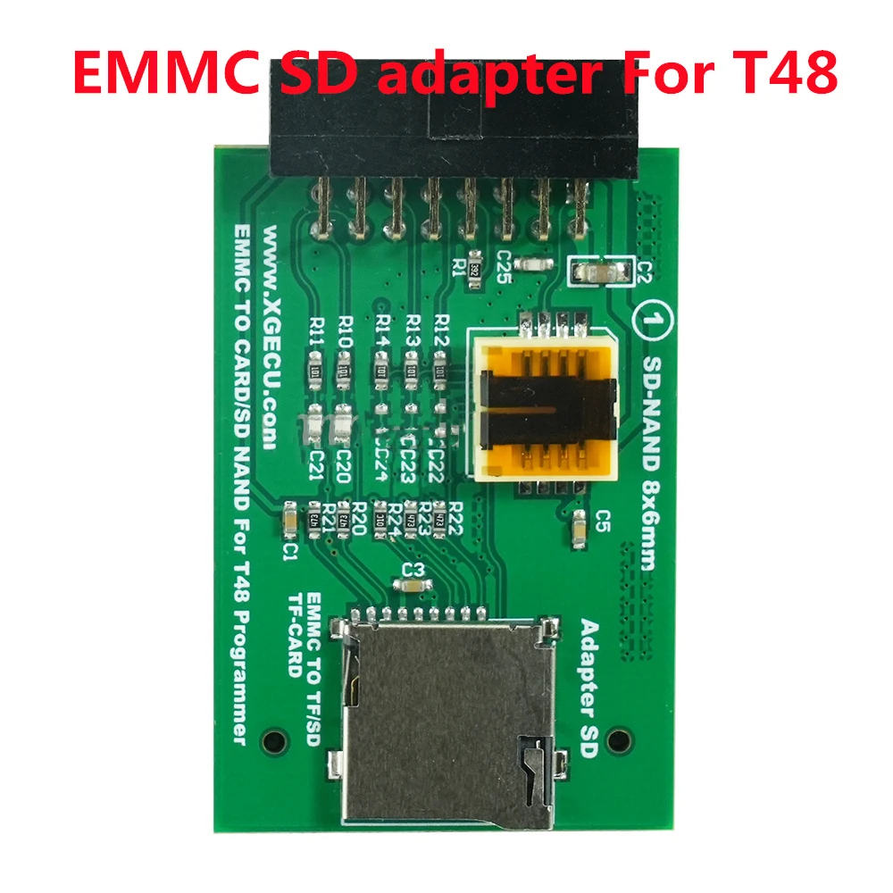 Nowy EMMC na kartę SD NAND specjalny Adapter do EMMC w programowanie obwodów Adapter SD EMMC dla programisty XGecu T48 (TL866-3G)