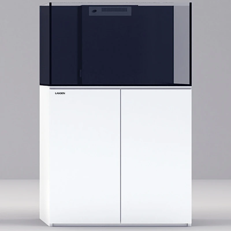 

LANDEN RM Series Glass Bottom Aquarium Filter Marine Fish & Coral Tank For Freshwater Saltwater Living Room Suitable Box Packed