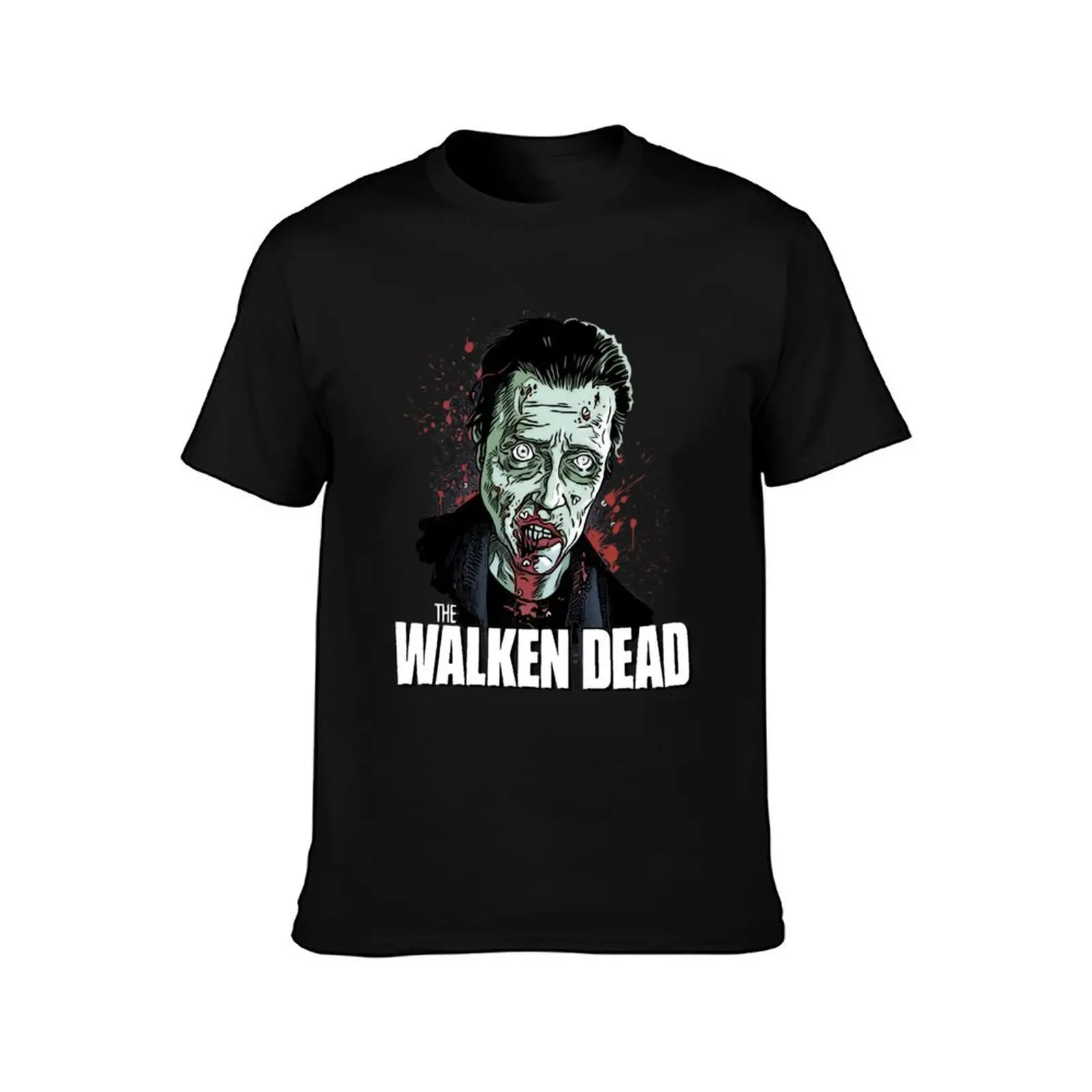 Essential Christopher Walken movie The Walken Dead Walking Dead T-Shirt Casual Soft Cotton Short Sleeve Tee T-Shirt