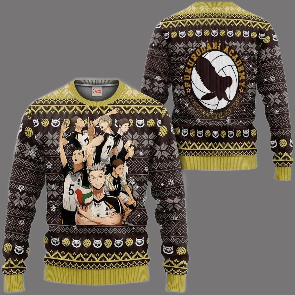 2026 أنيمي الكرة الطائرة قميص سلسلة سترة قبيحة الأسرة حفلة عيد الميلاد هوديي المتضخم النساء والرجال الخريف/الشتاء #3