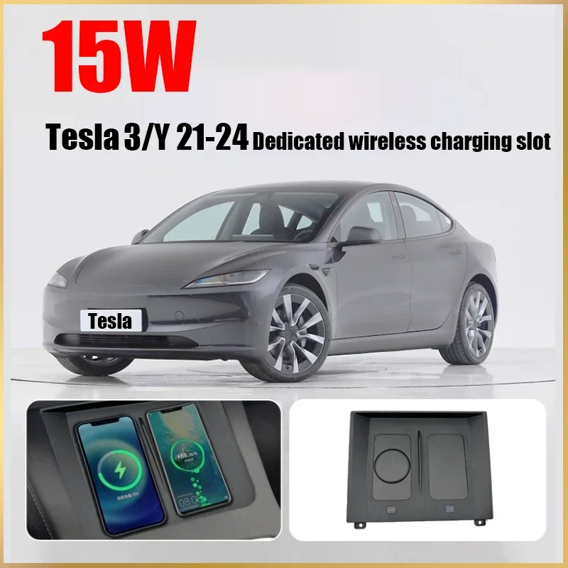 

15W Wireless Car Charger For Car Silicone Pad Stand For iPhone 14 13 12 Xiaomi Samsung Huawei Mobile Phone Fast Car Charging