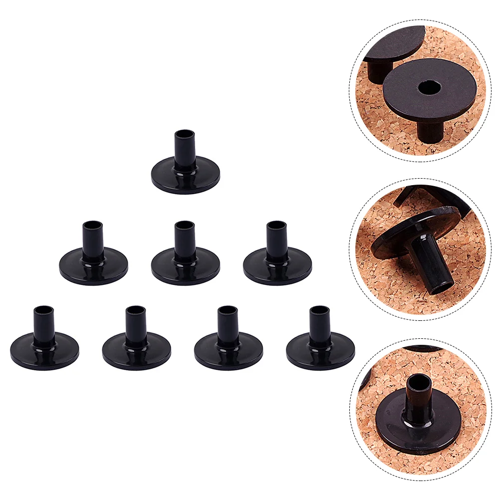 

8 Pcs Plastic Seat Cymbal Felt Sleeve Drum Accessory Stand Sleeves Musical Instrument