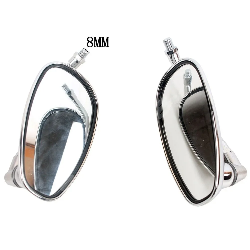 Motorcycle Rearview Side Mirrors Silver 10mm  Fit For Yamaha V-Max 1200 1700/MT-01 MT-03/V-Star XVS400 XVS1100 XVS1300 / XV1600