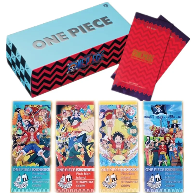 ONE PIECE Card ลิง D.Luffy Roronoa Zoro Nami เลเซอร์ตั๋วเด็กของขวัญของเล่นคอลเลกชันที่หายาก Make Up อะนิเมะการ์ด