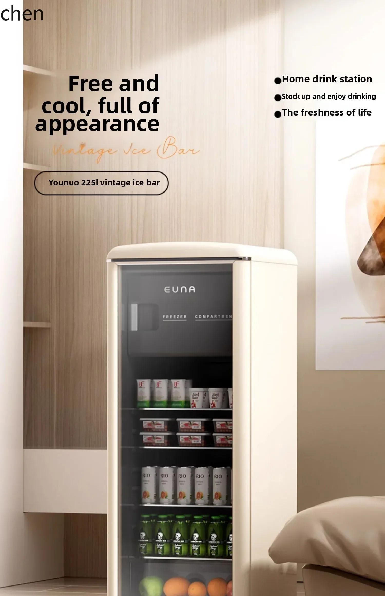 

BG. living wine cabinet high-end office transparent refrigerated fresh-keeping beverage cabinet double temperature refrigerator