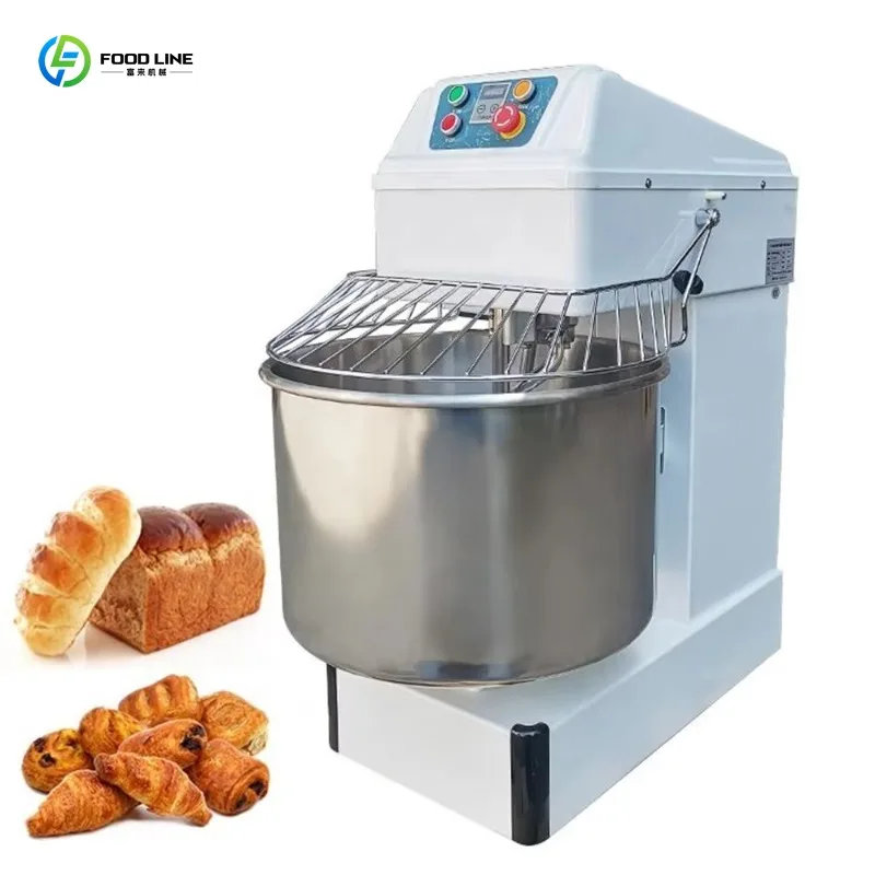 Customized Double Speed Double Acting Silent Dough Mixer With Variable Frequency Motor Optional 10kg 15kg 25kg Capacity
