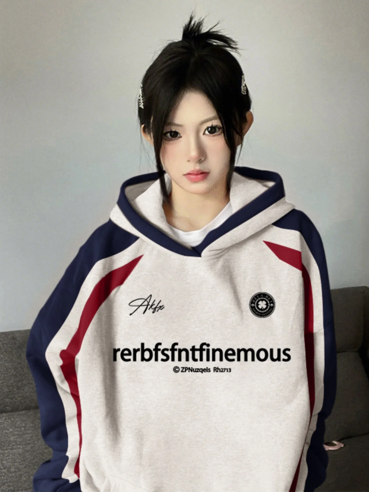 

Мужская толстовка оверсайз с начесом, цветной, повседневная, комфортная, в уличном стиле, для пар, осенне-зимняя