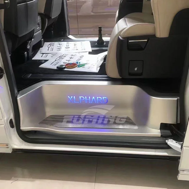 Для Toyota Granvia защитные панели из нержавеющей стали, педали из алюминиевого сплава для модернизации интерьера, аксессуары для модернизации