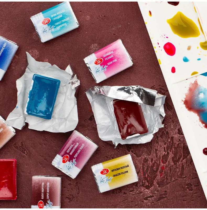 Russische Weiße Nächte Professionelle Aquarellfarben, Vollgefüllte Pasten mit extra feinen Künstlerpigmenten, Lebendige lichtbeständige Farben – Detail 12
