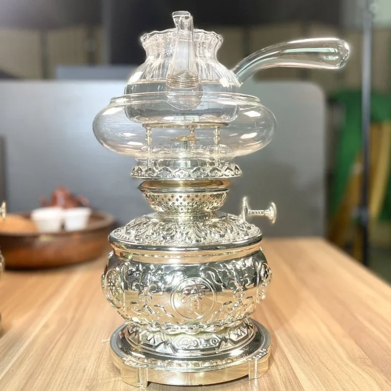 Air lamp new brass brewing tea boiling water tea stove Chinese retro