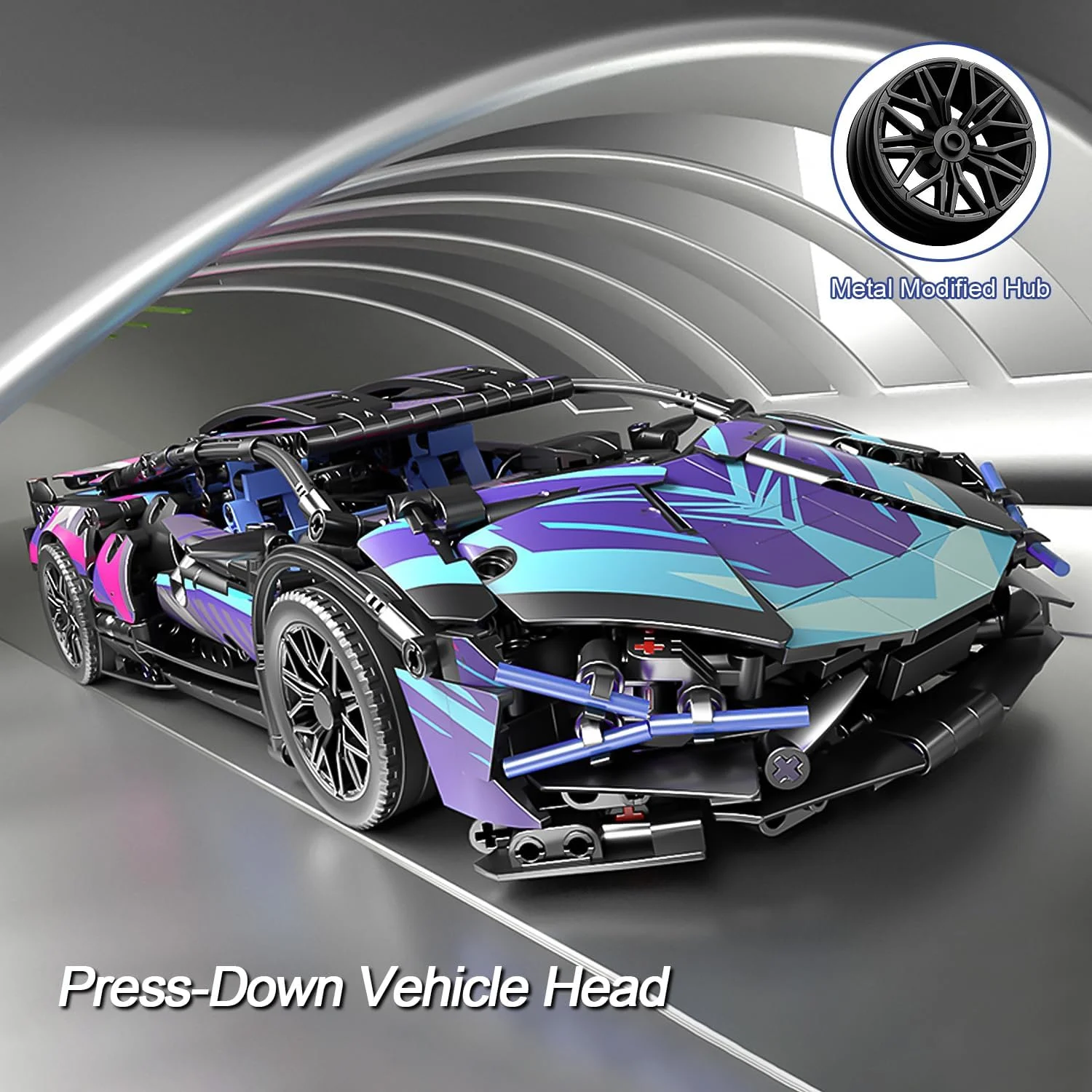 1314PCS 1:14 การวิเคราะห์ Building Block Racing รถชุด STATIC หรือรีโมทคอนโทรลไฟฟ้ามอเตอร์ RC รถรุ่นอุปกรณ์เสริมของเล่น