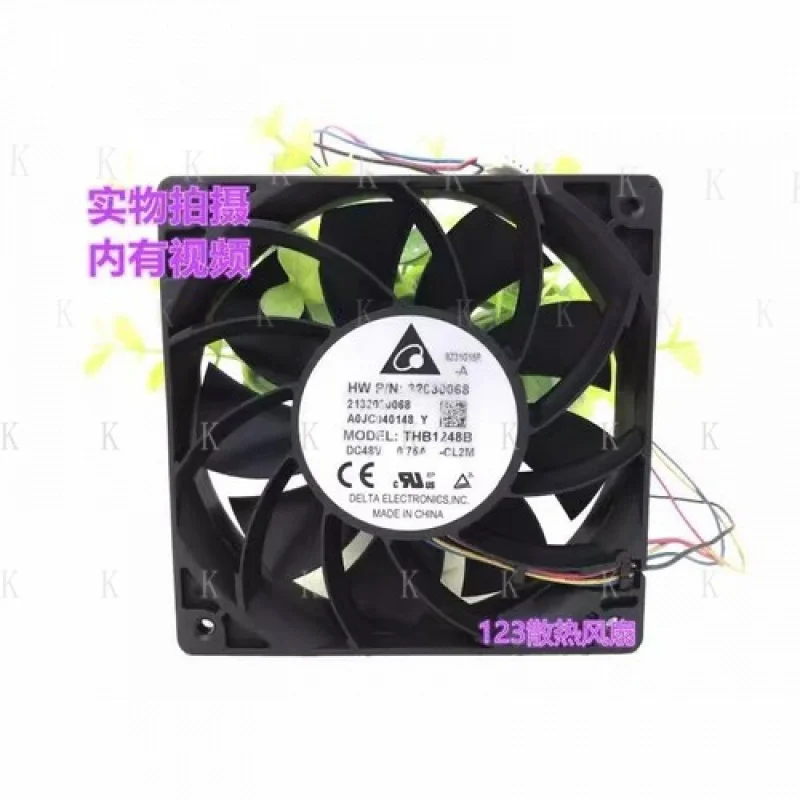 

C ДЛЯ Delta THB1248B 12025 DC48V 0,75A 12CM 4-проводной охлаждающий вентилятор