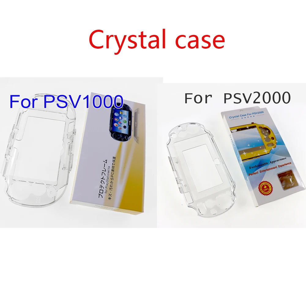 Crystal Transparent Hard Protective Case Cover Shell For Sony PSVita 1000 2000 PSV1000 Full Body Protector Skin Case