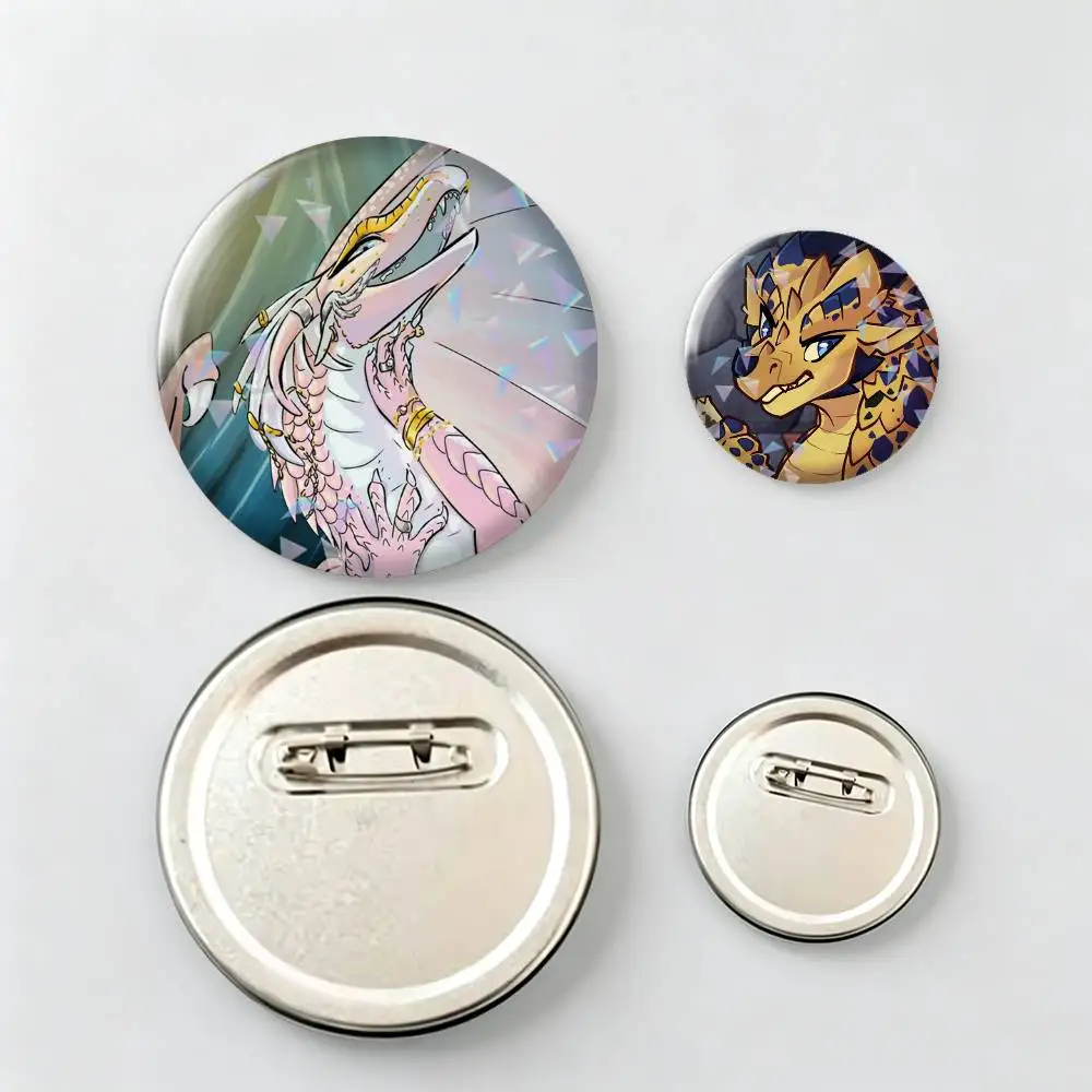 Hybrid Prince-e Wing of-f Fire Brooch Metal Badge Brooch, Fashion Decorative Pins for Hat Bag Clothing Decoration Gift,Souvenir.